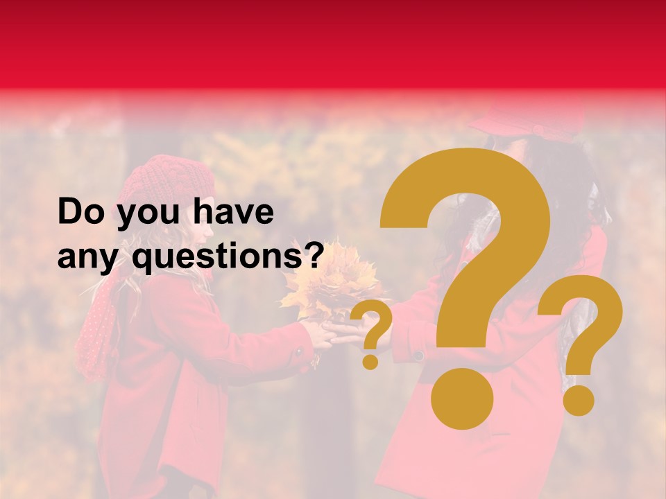 Mother Scarf Walk PowerPoint Template