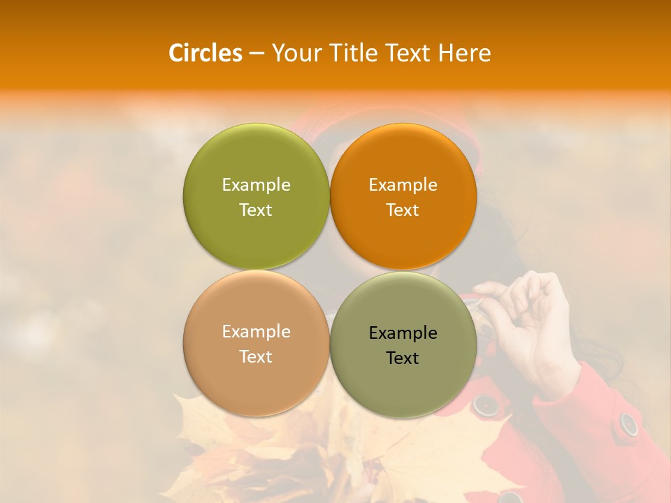 Leaf Female Yellow PowerPoint Template