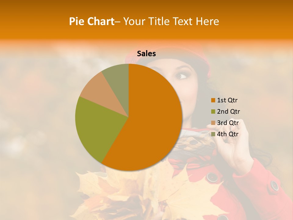 Leaf Female Yellow PowerPoint Template