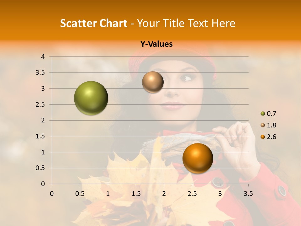 Leaf Female Yellow PowerPoint Template