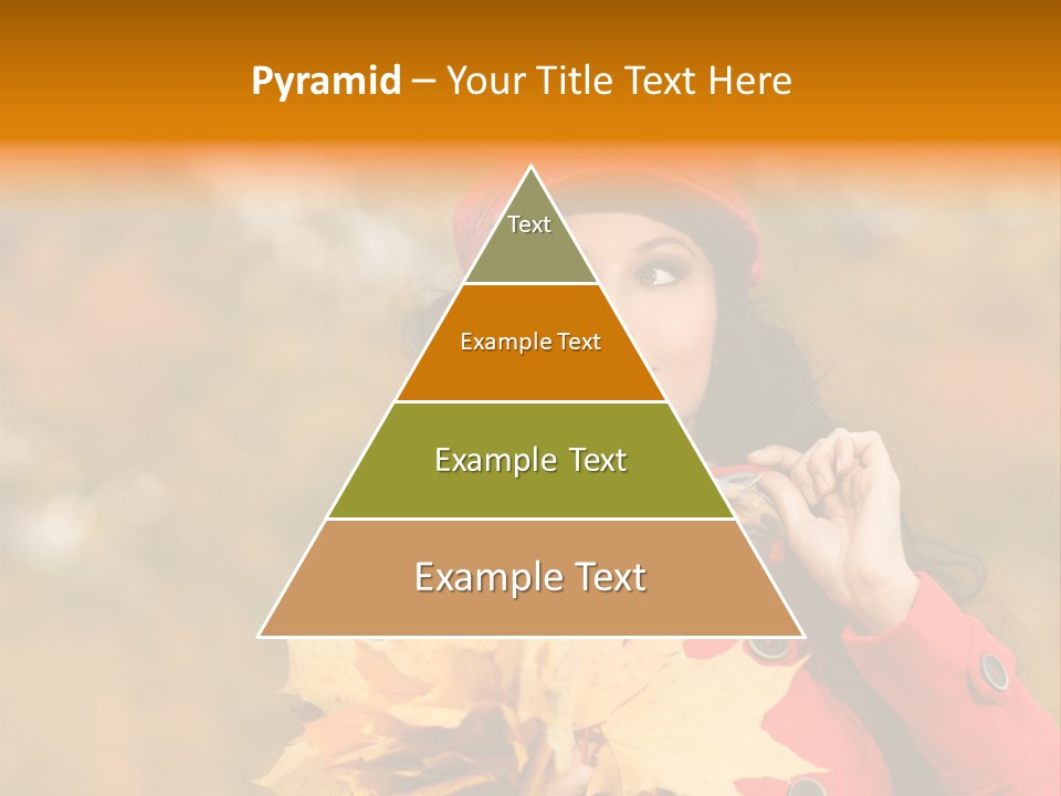 Leaf Female Yellow PowerPoint Template