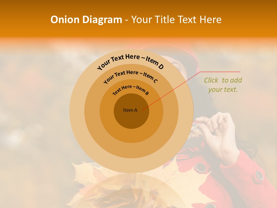 Leaf Female Yellow PowerPoint Template