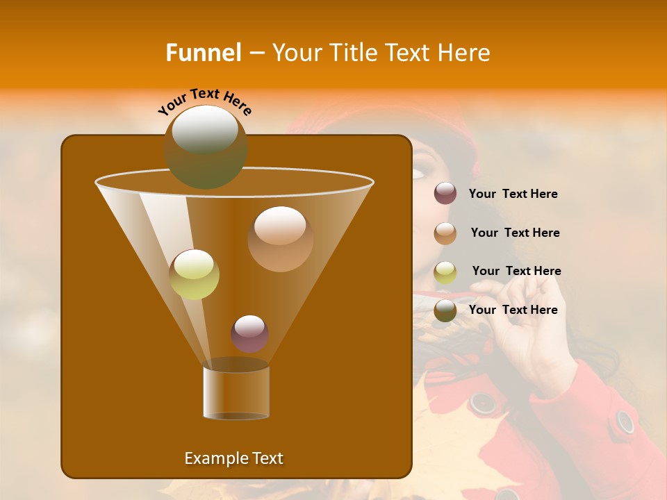 Leaf Female Yellow PowerPoint Template