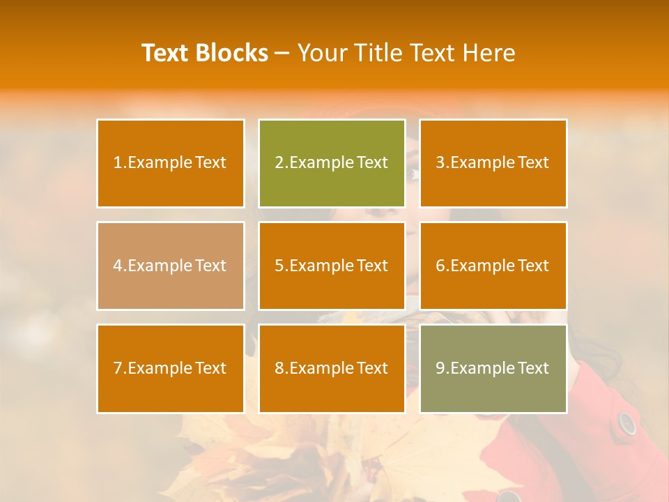 Leaf Female Yellow PowerPoint Template