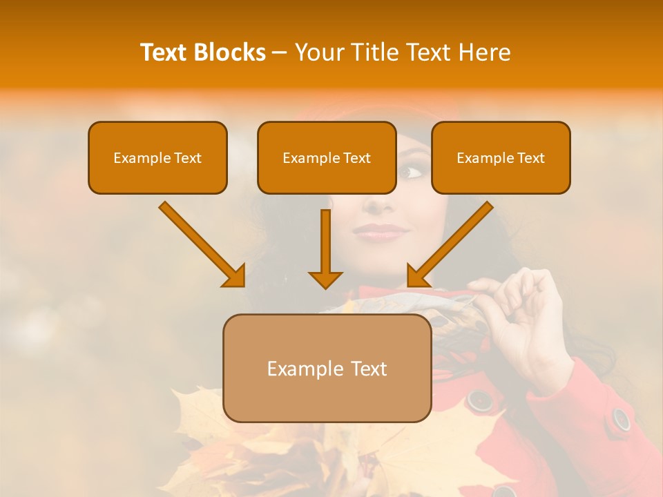 Leaf Female Yellow PowerPoint Template