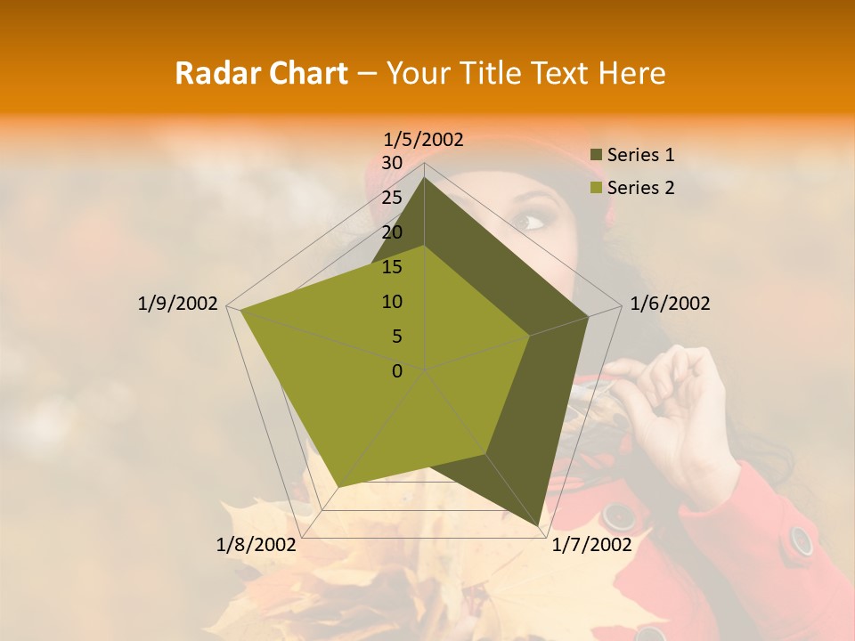 Leaf Female Yellow PowerPoint Template