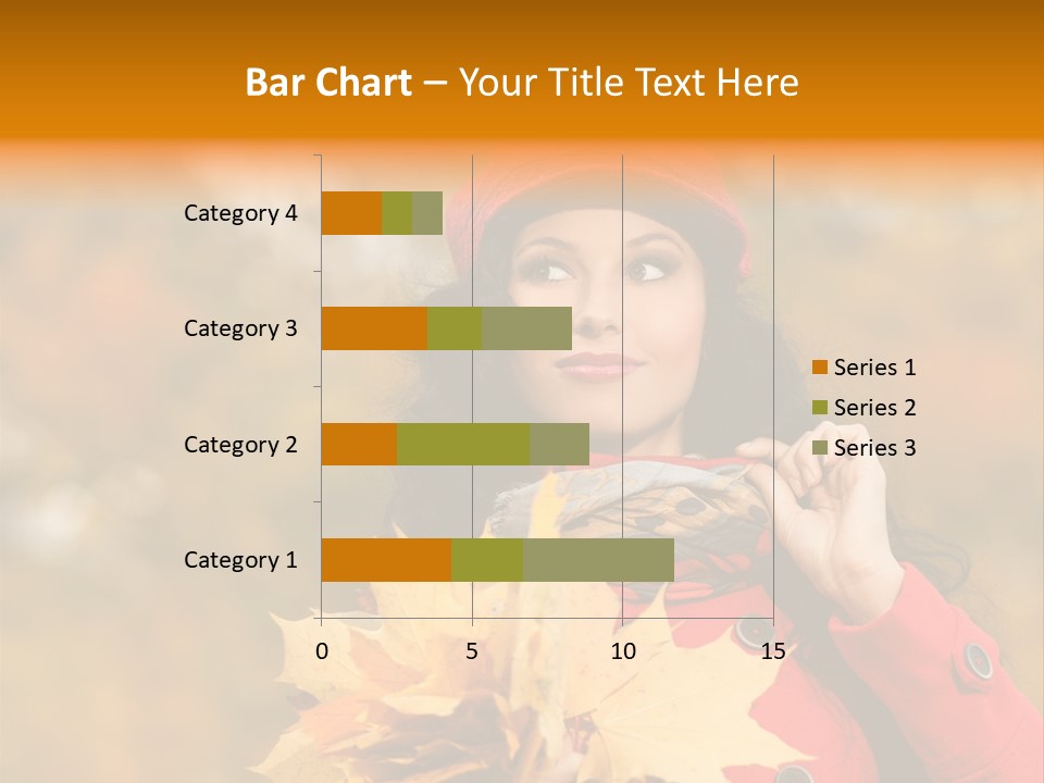 Leaf Female Yellow PowerPoint Template