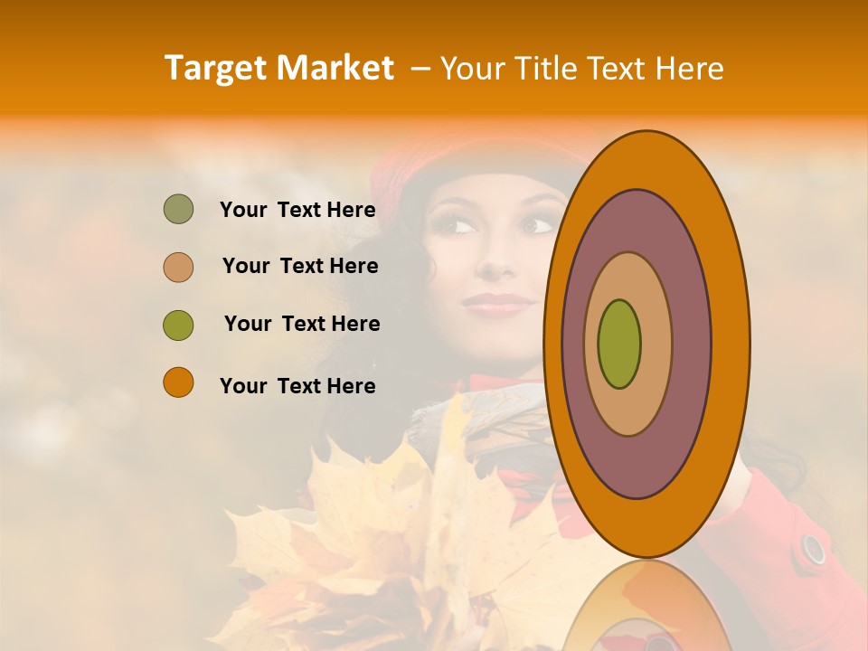 Leaf Female Yellow PowerPoint Template