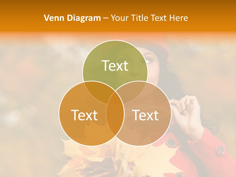 Leaf Female Yellow PowerPoint Template