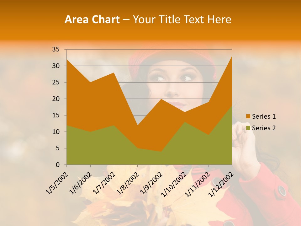 Leaf Female Yellow PowerPoint Template