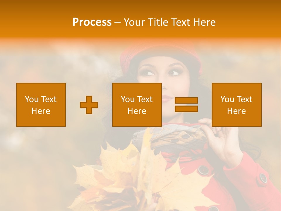 Leaf Female Yellow PowerPoint Template