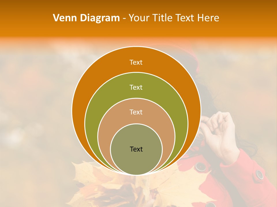 Leaf Female Yellow PowerPoint Template