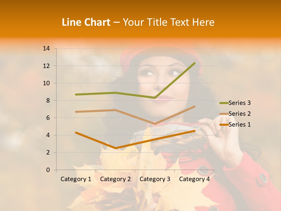 Leaf Female Yellow PowerPoint Template