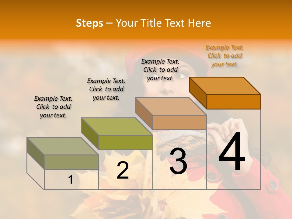 Leaf Female Yellow PowerPoint Template