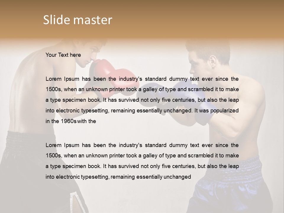Match Young Male PowerPoint Template