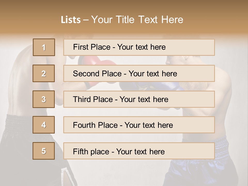 Match Young Male PowerPoint Template