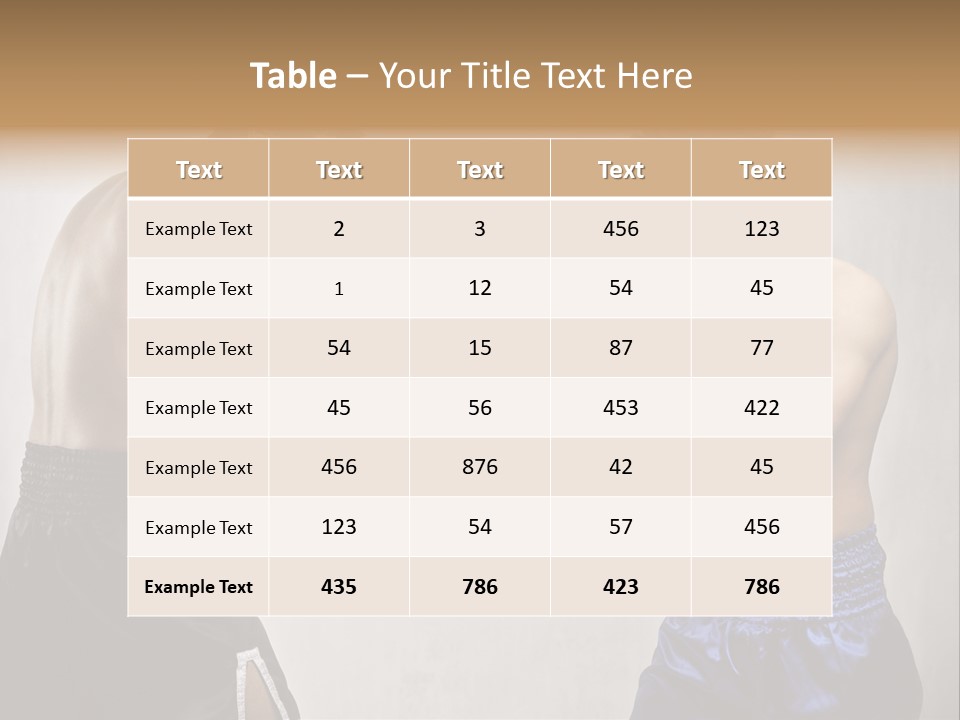 Match Young Male PowerPoint Template