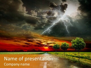 Storm Electricity People PowerPoint Template