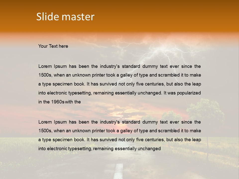 Storm Electricity People PowerPoint Template