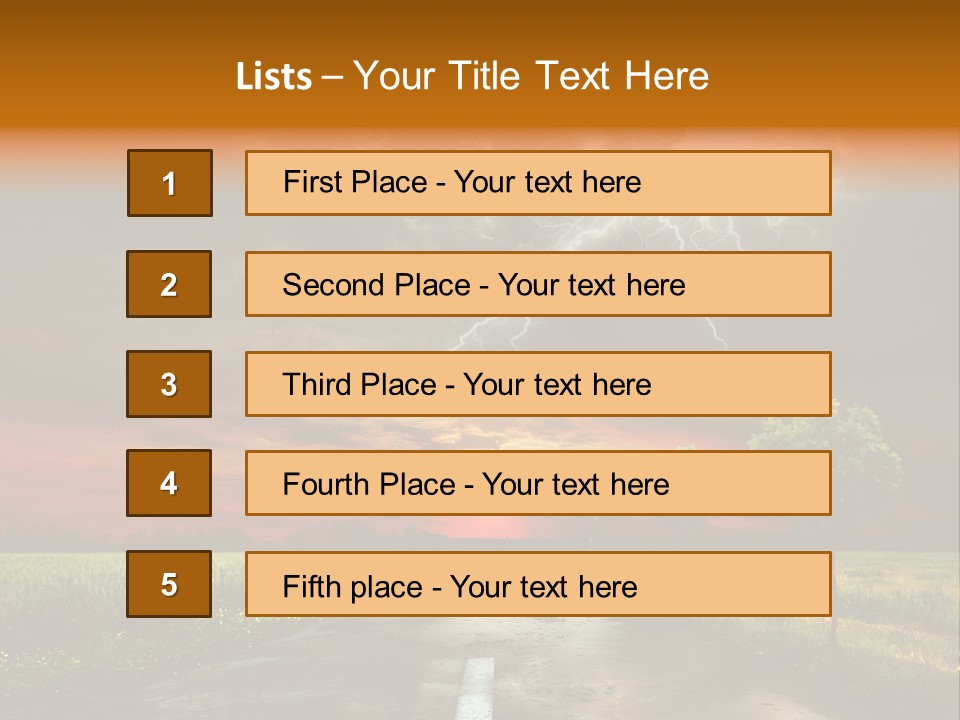 Storm Electricity People PowerPoint Template