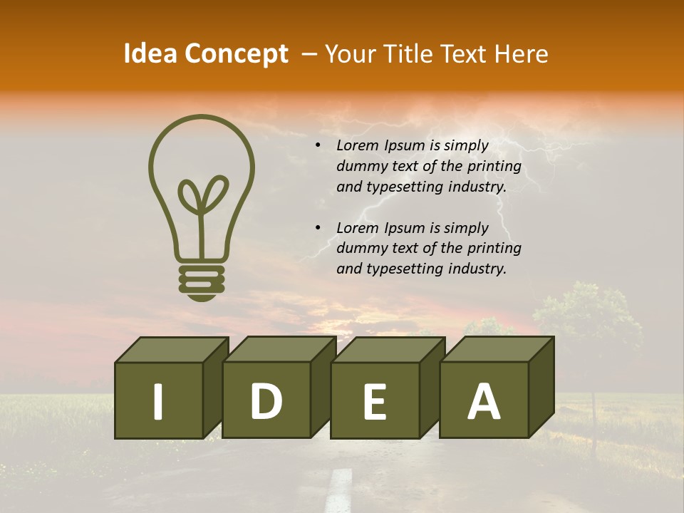 Storm Electricity People PowerPoint Template