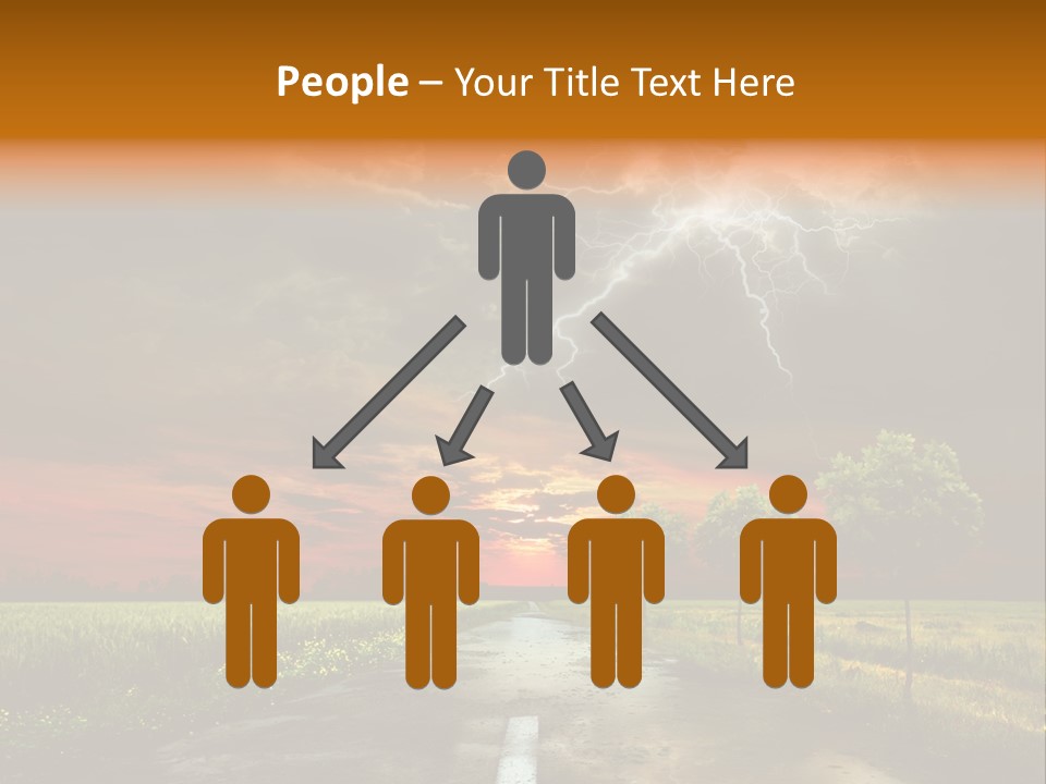 Storm Electricity People PowerPoint Template