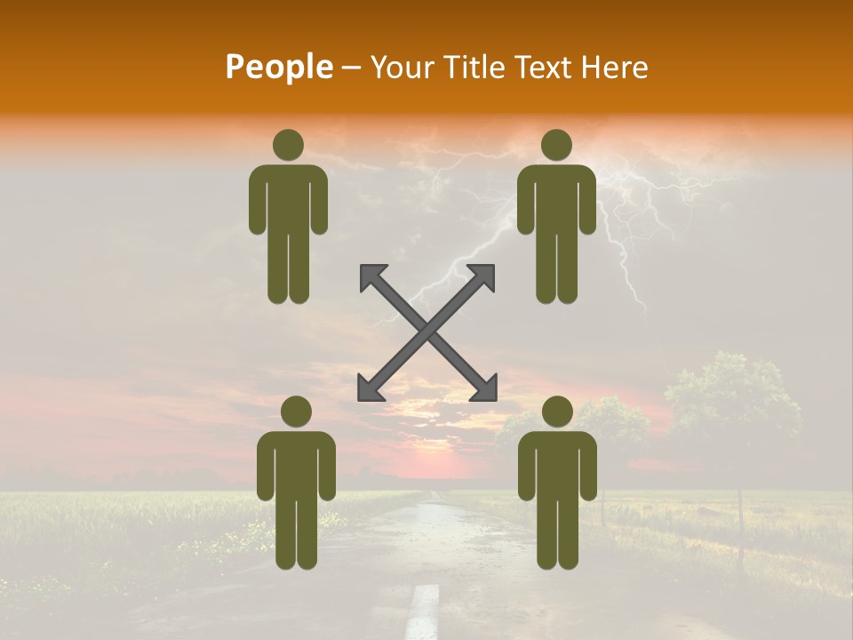 Storm Electricity People PowerPoint Template