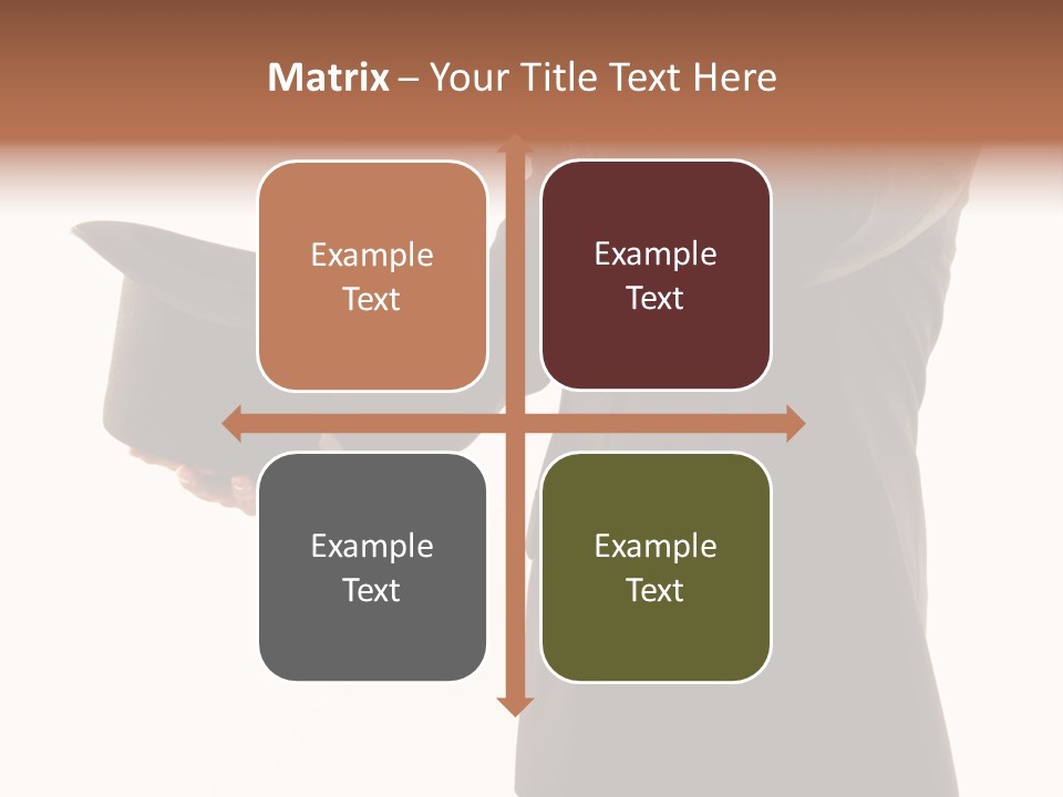 Funny Conjuror From Top Hat PowerPoint Template