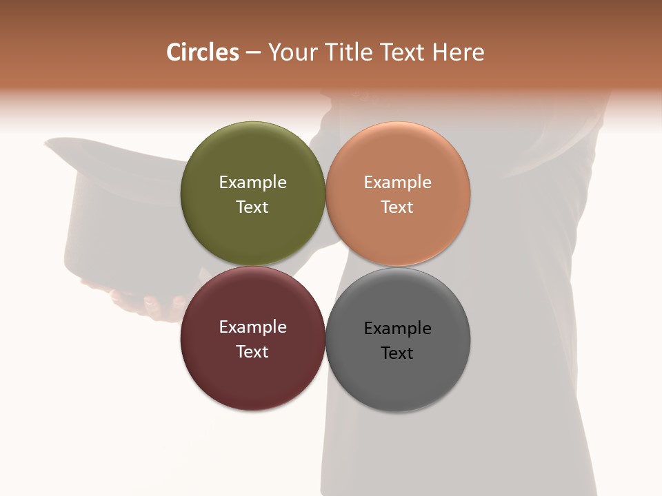 Funny Conjuror From Top Hat PowerPoint Template