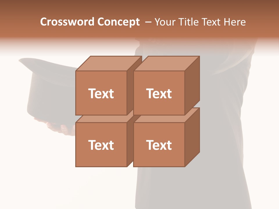 Funny Conjuror From Top Hat PowerPoint Template