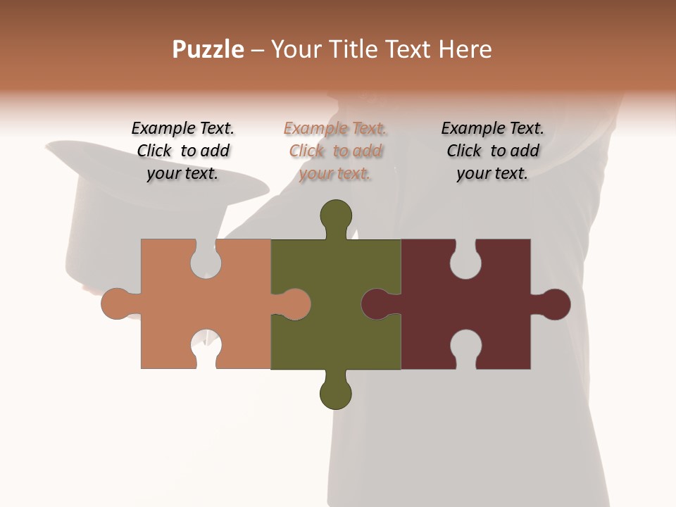 Funny Conjuror From Top Hat PowerPoint Template