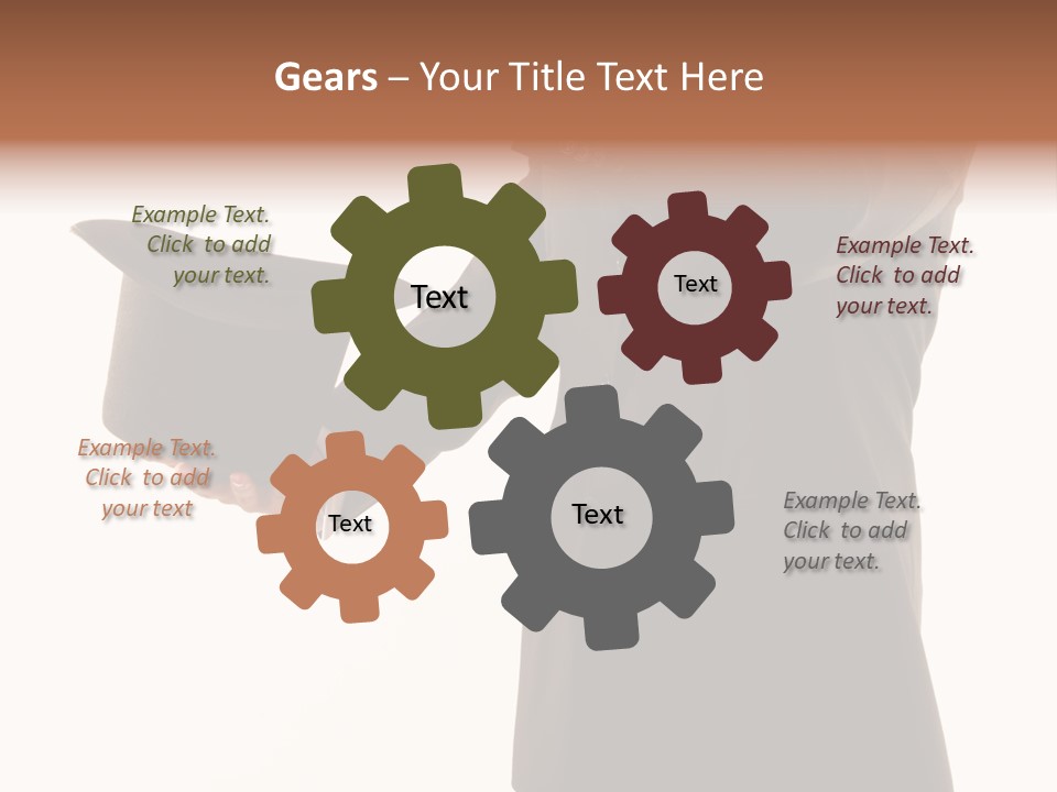 Funny Conjuror From Top Hat PowerPoint Template