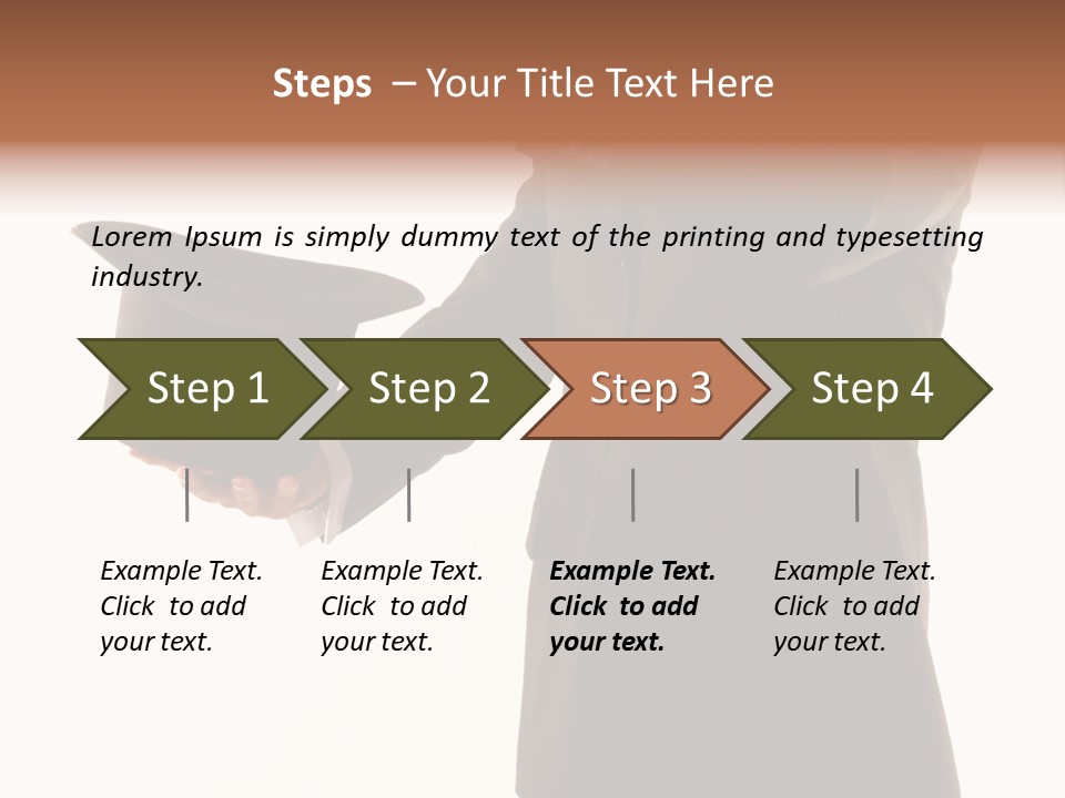 Funny Conjuror From Top Hat PowerPoint Template