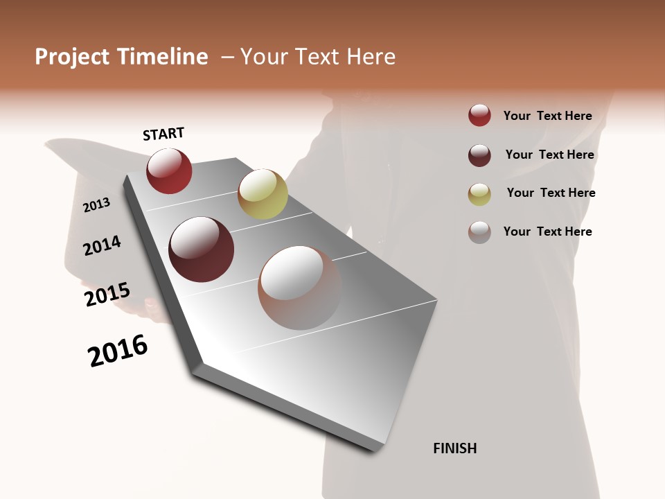 Funny Conjuror From Top Hat PowerPoint Template