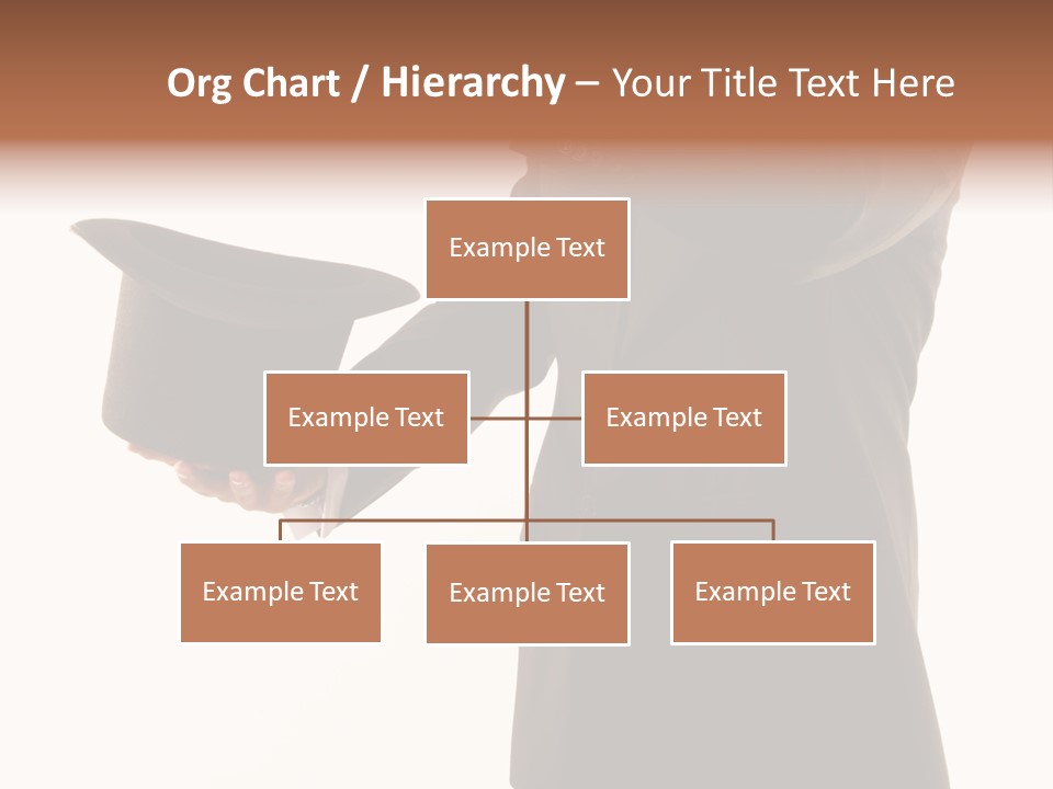 Funny Conjuror From Top Hat PowerPoint Template