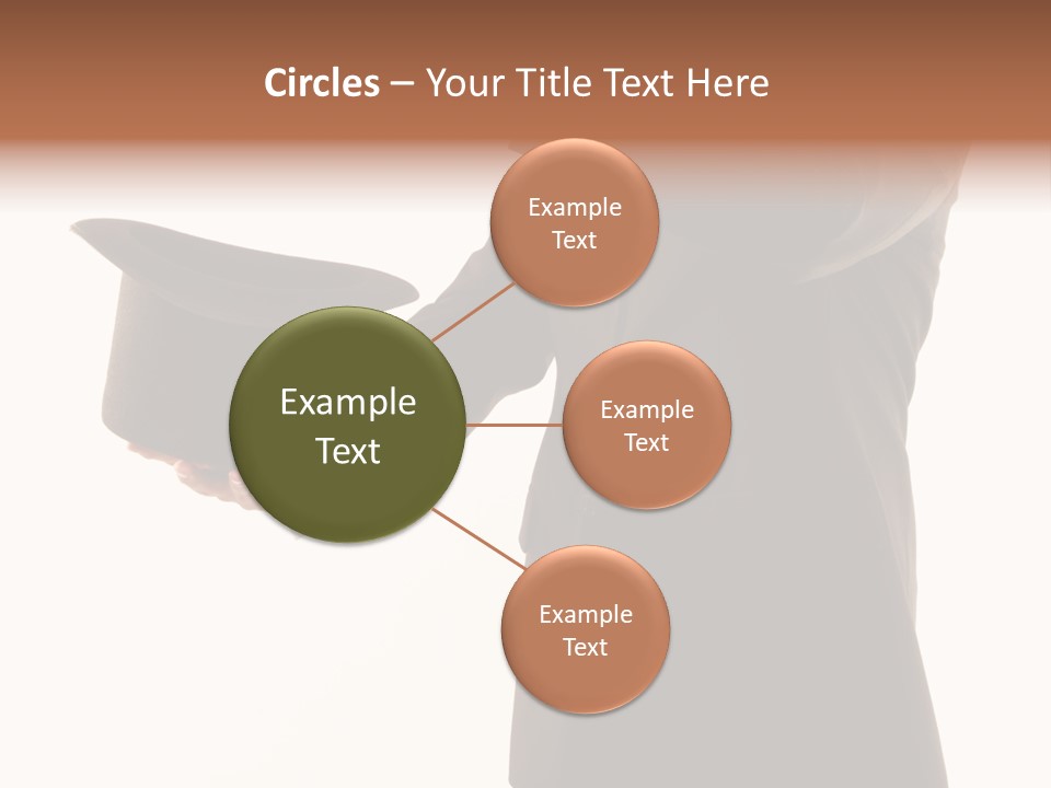 Funny Conjuror From Top Hat PowerPoint Template