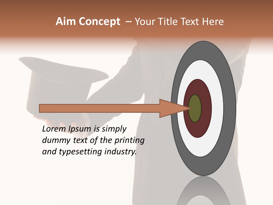 Funny Conjuror From Top Hat PowerPoint Template