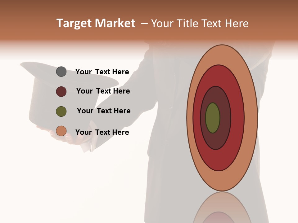 Funny Conjuror From Top Hat PowerPoint Template