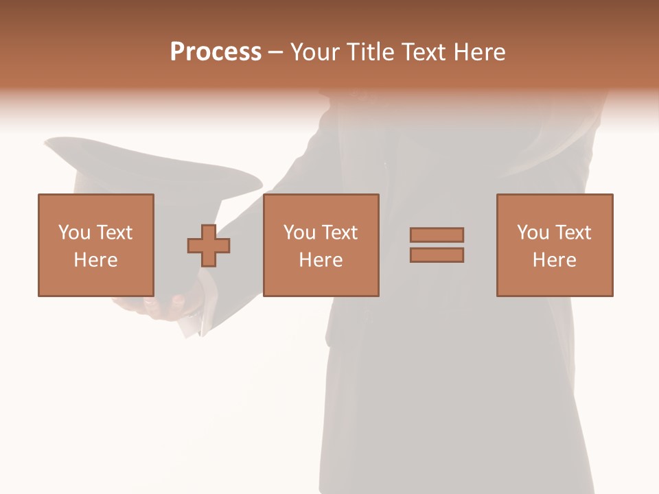 Funny Conjuror From Top Hat PowerPoint Template
