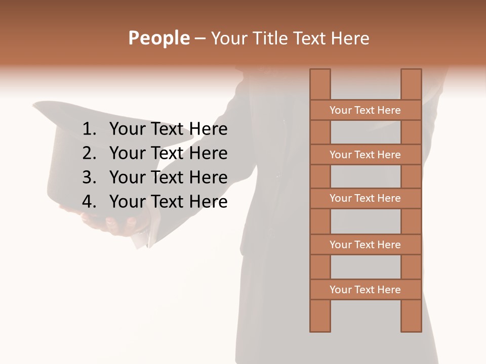 Funny Conjuror From Top Hat PowerPoint Template