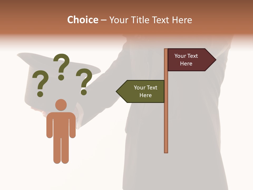 Funny Conjuror From Top Hat PowerPoint Template