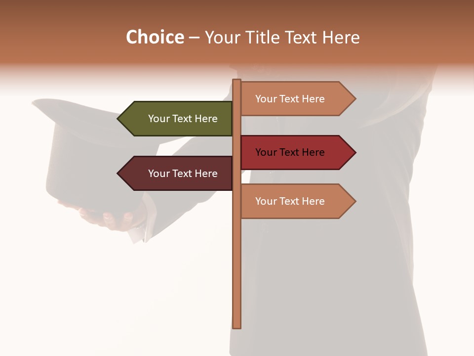 Funny Conjuror From Top Hat PowerPoint Template