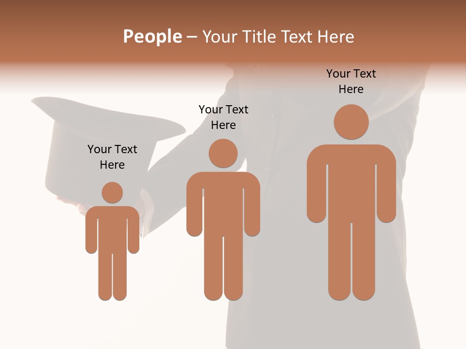 Funny Conjuror From Top Hat PowerPoint Template