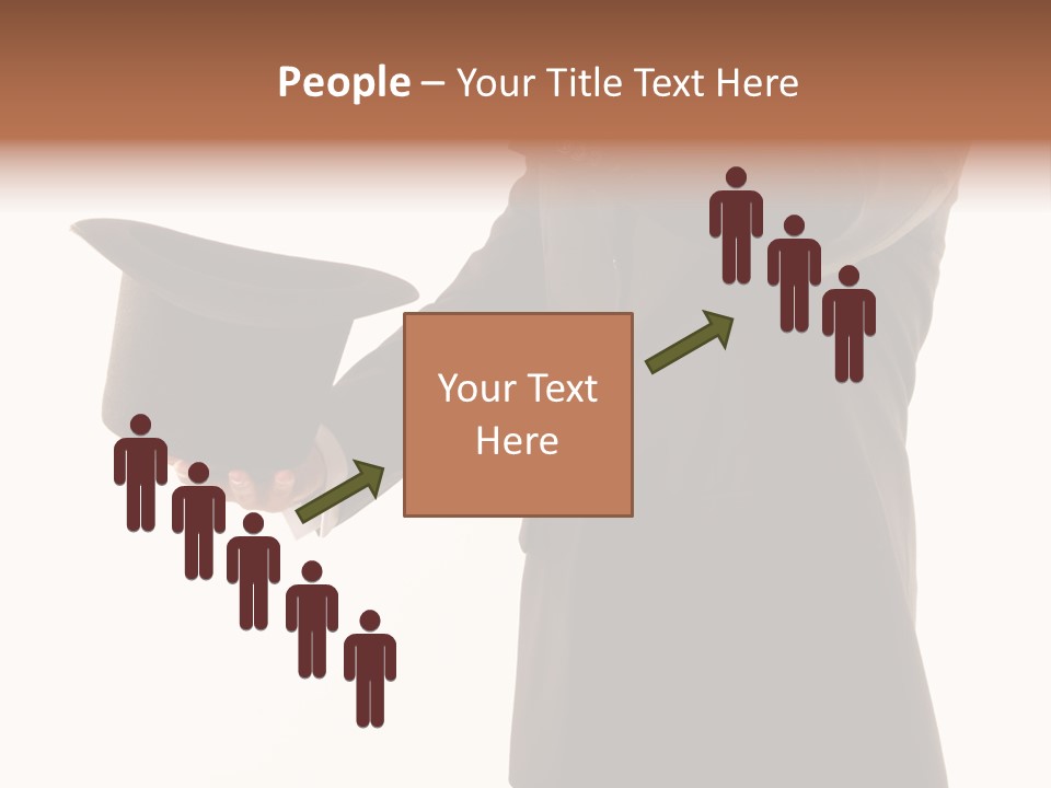 Funny Conjuror From Top Hat PowerPoint Template