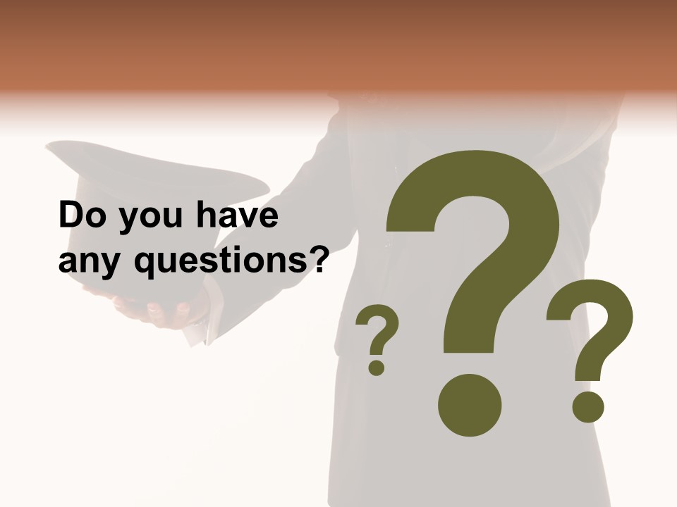 Funny Conjuror From Top Hat PowerPoint Template