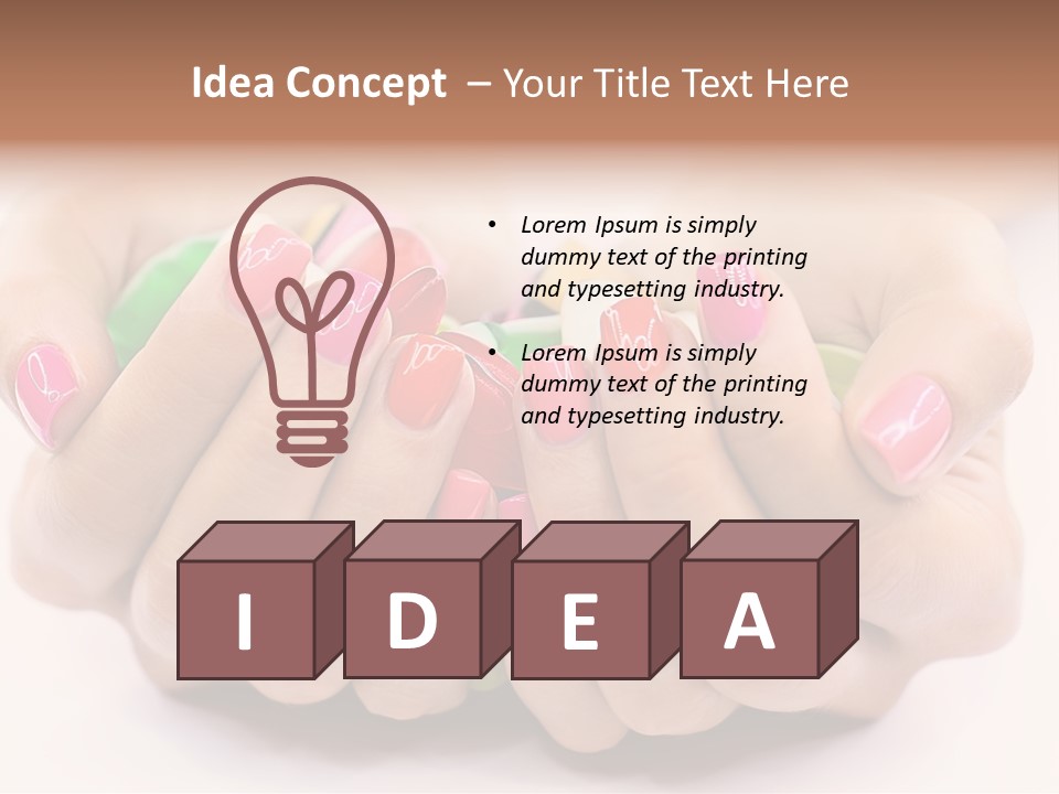 Colorful Making Human PowerPoint Template