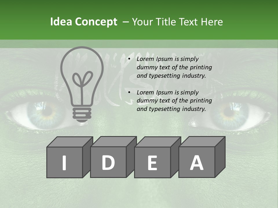 Person Cheerful Pensive PowerPoint Template