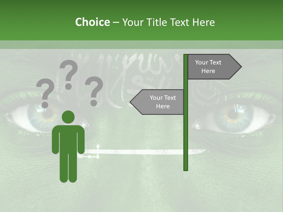 Person Cheerful Pensive PowerPoint Template