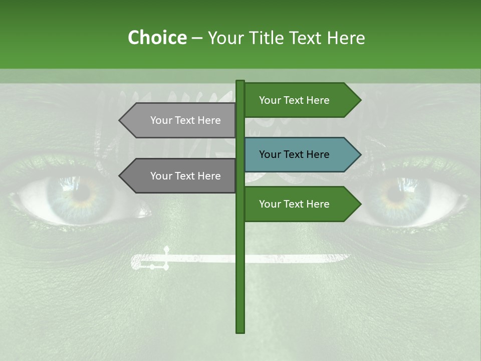 Person Cheerful Pensive PowerPoint Template