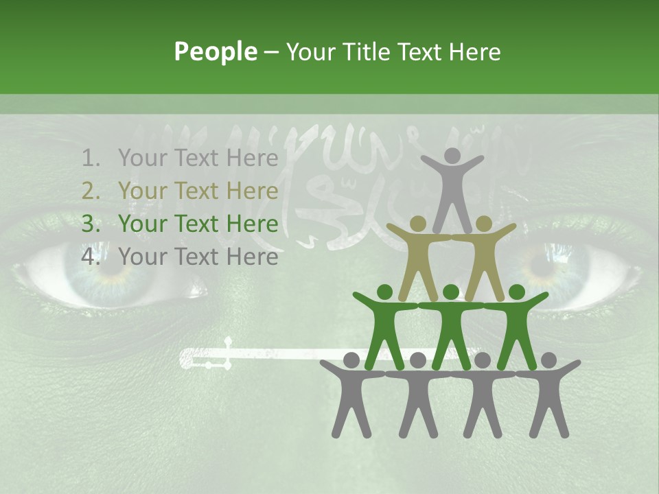 Person Cheerful Pensive PowerPoint Template